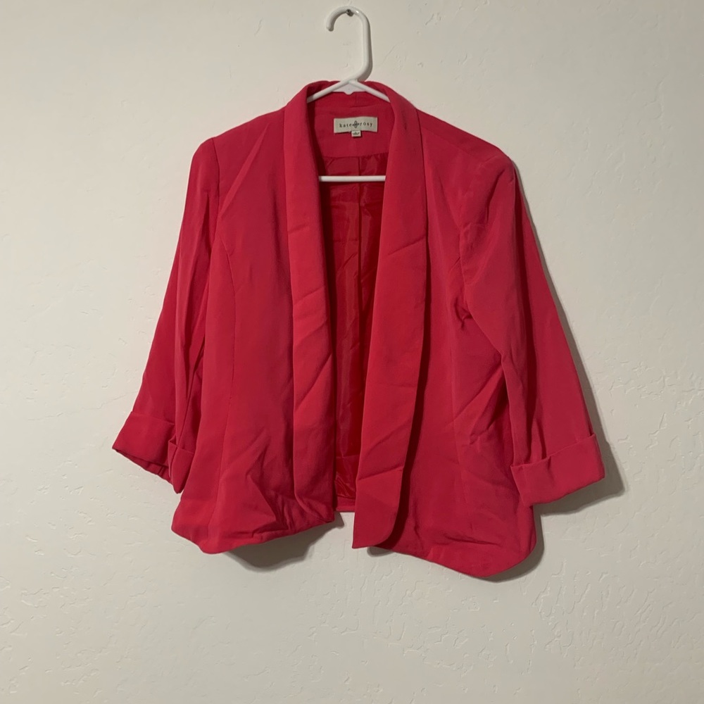 Kate Rosy pink blazer size large.